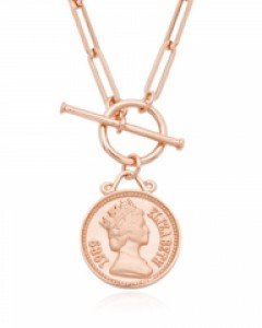 14K/18K 엘리자베스 코인 토글바 목걸이 N17-29