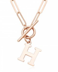 14K/18K 아리 이니셜 토글바 목걸이 N17-41