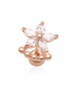 14K 바나 플라워 피어싱 PS05-63