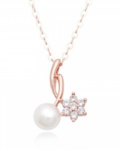 14K/18K 샤디 플라워 진주 목걸이 N17-55 [M2]