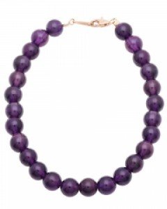 14K/18K 천연자수정 6mm비드 팔찌 PB01-42