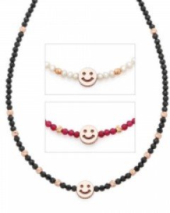 14K 해피스마일 원석목걸이 N17-71 (택1)