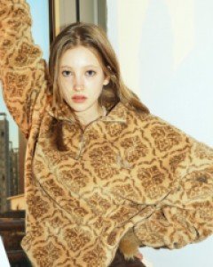 [NF] ANTIQUE COLOR EFFECTS FLEECE (BEIGE)_F21ZB236