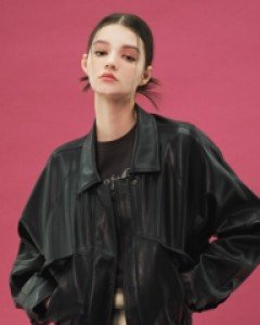 [NF] MINIMAL CROP LEATHER JACKET (BLK)_F21ZA233