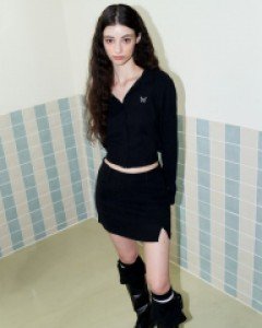 [NF] LABYRINTH SHIRT TWO-PIECE (BLACK)_F22ZC832