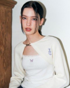 [NF] N.A.V BUCKLE BOLERO CARDIGAN (IVORY)_F22ZA924