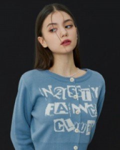 [NF] FANCY STAMP CROP CARDIGAN (BLUE)_F23QB465