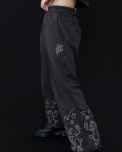 [NF] WESTERN STITCH LINE JOGGER PANTS (CHARCOAL)_F23QD845