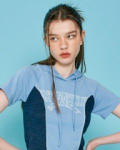 [NF] KIN HALF HOOD TEE (SKY BLUE)_F23QB484