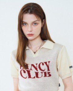 [NF] FANCY WAVE COLLAR KNIT TEE (IVORY)_F23QB479