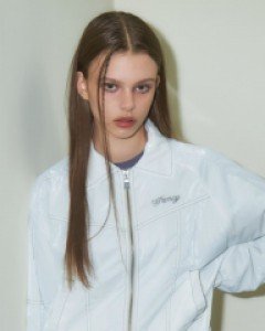 [NF] GLOSSY STITCH JACKET (WHITE)_F23ZA943