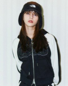 [11/3 예약배송][NF] NEEDLEWORK TWO TONE HOOD ZIP UP (BLACK)_F23ZA942