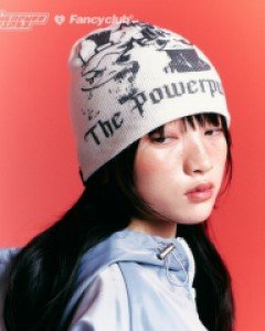 [PPG X FANCY] ANNOYED CRACK BEANIE (IVORY)_F23PG1020