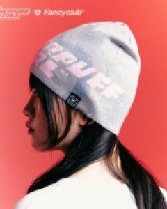 [PPG X FANCY] P.P.G LOGO JACQUARD BEANIE (GRAY)_F23PG1021