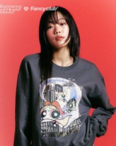 [PPG X FANCY] CITY COLOR SWEATSHIRT (CHARCOAL)_F23PG1029