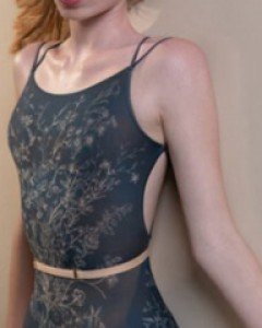 JAC_Bloomy Stringed back Leotard 211LE31VL