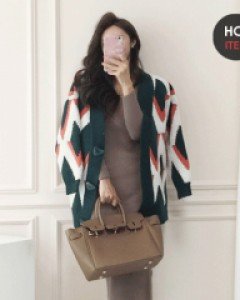 무료배송 / 밀리아 도톰 패턴 뽀글이  가디건