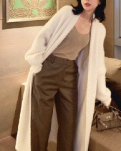 무료배송 / 로렌스 모헤어 복실복실 롱 가디건