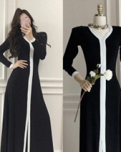 국내제작 / 마르셀리 부들부들 롱 원피스