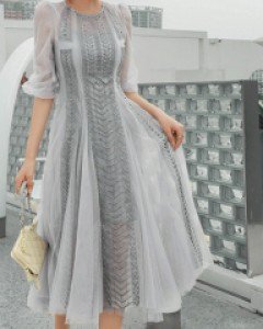 무료배송 / 바바라 시스루 여신 롱원피스 2XL까지
