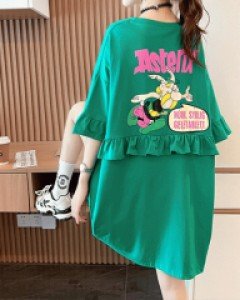 바이킹 오버핏 프릴 티셔츠