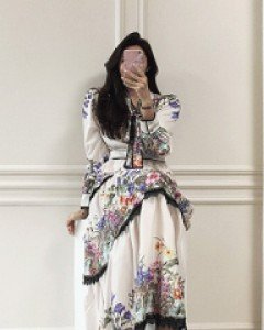 부르크 오리엔탈 플라워 롱원피스
