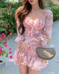 안젤로 플라워 쫄쫄이 원피스