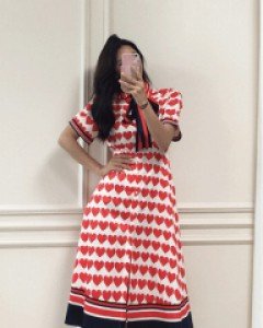 베르트 러브하트 플레어 원피스 2XL까지