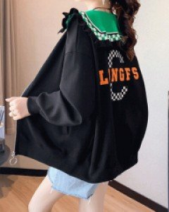 레온 프릴카라 박시 집업 점퍼