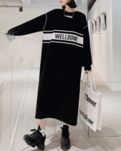 국내상품 / 웰던 박시 롱원피스