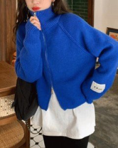 국내상품 / 리미아 비비드 집업 니트 가디건