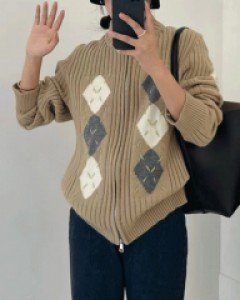 국내상품 / 고든 아가일 고퀄 집업 가디건