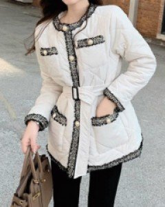 국내상품 / 샬리니 진주 벨트 패딩