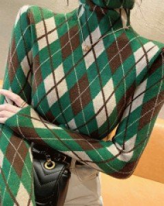 국내상품 / 제드니 아가일 폴라 니트