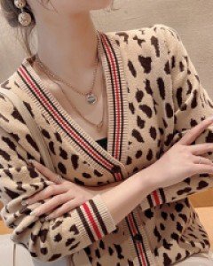 국내상품 / 마레 호피 가디건