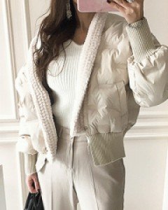 마토 하이퀄리티 밍크퍼 숏패딩 점퍼