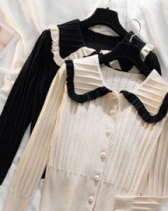 리리 카라 페미닌 가디건