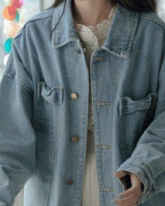 국내상품 / 윌리엄 포켓장식 루즈 데님자켓