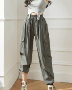 아미드 카고 밴딩 팬츠