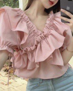 국내상품 / 로안나 프릴가득 러블리 블라우스