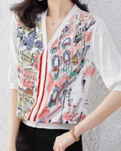 바바라상큼 일러스트 써머 가디건 - 3XL까지