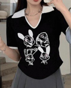 우헤헤헤 카라 티셔츠 - 빅사이즈 2XL까지
