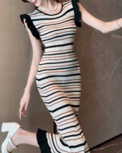 메르센 스트라이프 롱원피스