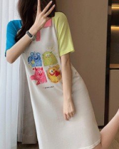 미하토 4인방 카라 니트 원피스