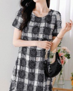 엘라니 프린지 오피스 원피스 - 빅사이즈 2XL까지