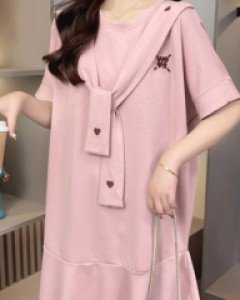 로페즈 묶는 타이 루즈핏 원피스