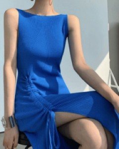 가디건 안에 받쳐입으세요 스트링 골지 니트 원피스