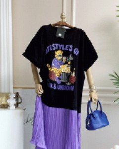 라이프스타일 캐릭터 박시 롱원피스