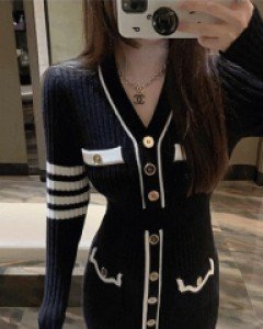 젤다 골지 니트 원피스