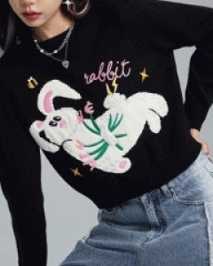 누운토끼 깜찍 러블리 니트
